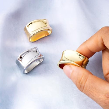 3pcs Silk Clothes Pins, Metal Silk Scarves Shawl Clip, Scarf Slide Buckle Brooches Clothing Accessories for Women- Gold & Silver - color: Gold & Silver