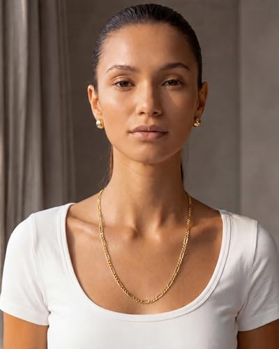 14K Gold Filled Paperclip Chain Necklace for Women – Hypoallergenic Tarnish Resistant Layering Necklace – 16 to 22 Inch - color: Paperclip Alternating 22" - 3mm