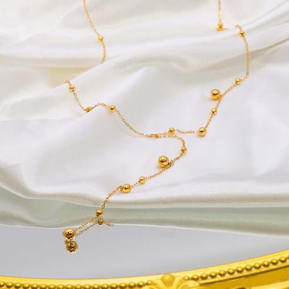 Lariat Gold Necklace for Women, Dainty Long Necklace Gold/Silver Plated Y-Shaped Pendant Necklace, Trendy Drop Necklaces Simple Gold Jewelry Gifts For Women - style: Modern