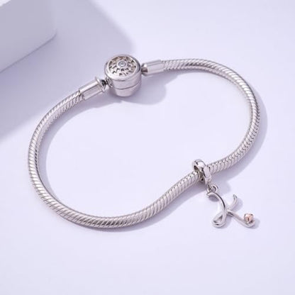 Letter Charms for Pandora Bracelets 925 Sterling Silver Alphabet Initial Charms Bead Jewelry Gift for Women - style: Initial K