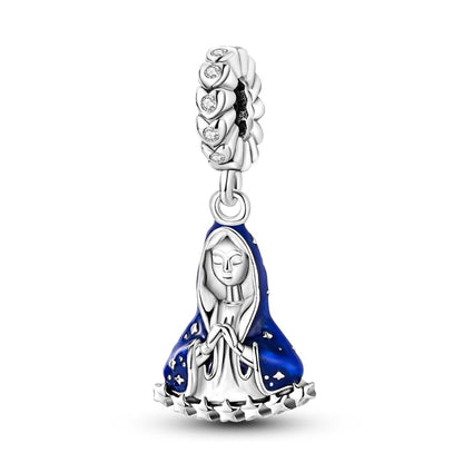 MULA 925 Sterling Silver Charms for Bracelets and Necklace Family Pendants | Airplane Travel Dangle Beads Family Tree Jewelry Charms for Women - color: Dainty Goddess