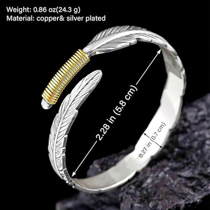 925 Sterling Silver Bracelet Plated Cuff Bangle Bracelet Fashionable Multi-layer Cross Wire Bangle Bracelet Open Adjustable Wide Cuff Bracelet for Teen Girls Fashion Jewelry - color: 9