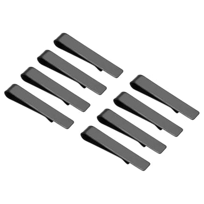 PATIKIL Skinny Tie Clips, Stainless Steel Tie Clips for Men Wedding - color: Black