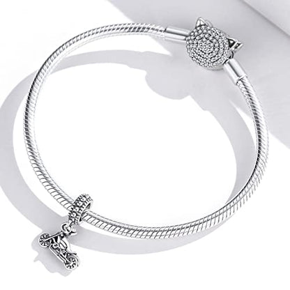 Animal Charms for Bracelets 925 Sterling Silver Bead Charms Bee Butterfly Fox Charm Fits Bracelets and Necklaces Cute Charms for Women - color: Motorcycle