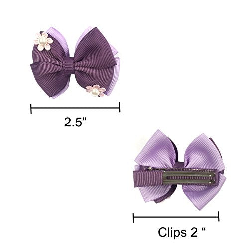 Wrapables® Rainbow Flowers and Bows Hair Accessories (Set of 12)
