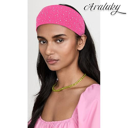 7 Pcs Rhinestone Wide Headbands for Women Non Slip, Elastic Head Wraps for Adult Daily Outfits, Casual Looks & Gatherings