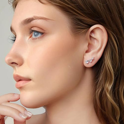 Crystal Wedding Jewelry Set, Necklace Earrings, for Accessories | Silver jewelry design, suitable almost occasions, non fading, non oxidizing, Valentine's Day gift, wedding jewelry sets - color: D