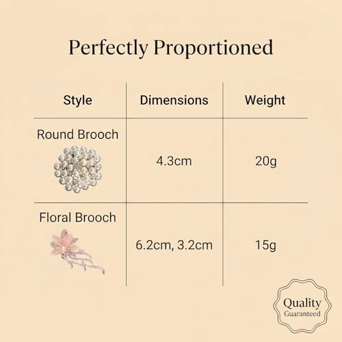 QCWN Large Flower Brooches and Pins for Women Vintage Rhinestone Sunflower Brooch Costume Jewelry Lapel Hat Pins for Wedding Dresses Bouquet Gifts - style: 4Pcs Rose Gold Tone