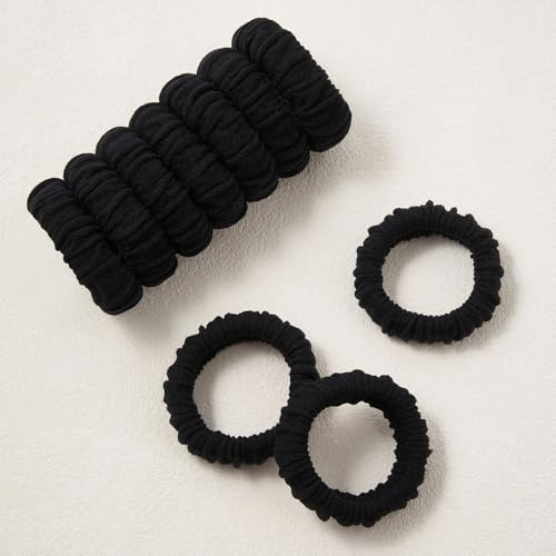 QIUTIMIY 10 Pcs No Damage Hair Ties Thick Hair Elastic Rubber Bands Hair Accessories Scrunchies Seamless for Women - color: Style 1