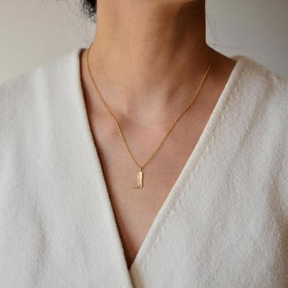 Dainty Gold Necklace: 14k Gold Plated Dianty Boots Bow Sun Moon Horse Evil Eye Conch Seahorse Necklace for Women 16.5"+2" - color: Boots