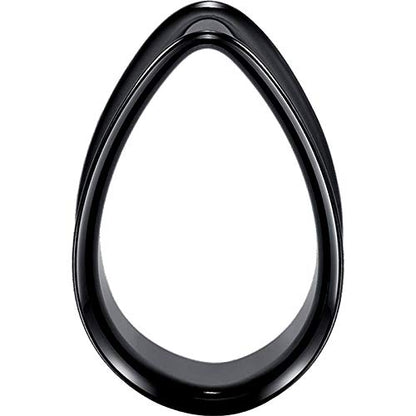 Gauges Ears Plugs and Tunnels Double Flared Earrings Upgrade Tear Drop Piercing 1 Pair Gift Packing Stretchers 0g to 1 Inch. - color: Black, size: 0g(8mm)