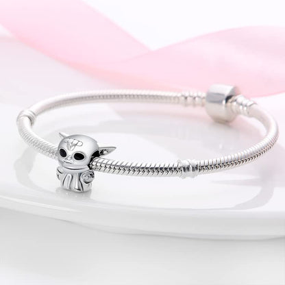 LIGHTDOG 925 Sterling Silve Charms fits Pandora Bracelets Necklace,5A Zircon Dangle Pendant Bead,Mother's Day Gift Jewelry Beads for Women - style: Yoda Charm