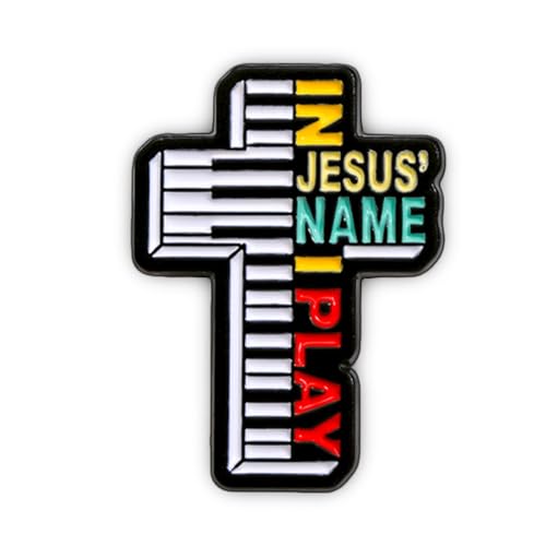 Enamel Pins, Cute Pins for Backpacks, Hat Pins, Novelty Brooch Pins, Backpack Pins, Lapel Pins for Men, Women, Girls, Boys. For Lanyard, Bags, Hats, Caps, Clothing - color: In Jesus' Name
