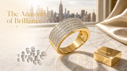 Hexa Wide Band Statement Ring, Fashion Rings for Women, Elegant Gold Jewelry Accessories,Perfect for Party & Date Night, Hypoallergenic & Durable - color: Gold Silver