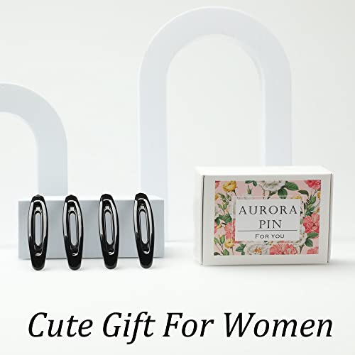 12pcs Hair Barrettes Set for Women and Girls, Hair Clips for Thick Thin Fine Hair, Non-metal Hair Accessories, Non-Slip Grip Handmade Snap Hairpin, BPA Free | Non-metal BPA-free snap hairpins with a non-slip grip for thin, fine or thick hair; handmade in