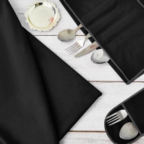 Jecery 1.1 Yard Anti Tarnish Silver Cloth by the Yard, Luxury Jewelry Silver Polishing Storage Protect Cloths for Silverware Flatware Silversmith Polishing(Black) - color: Black