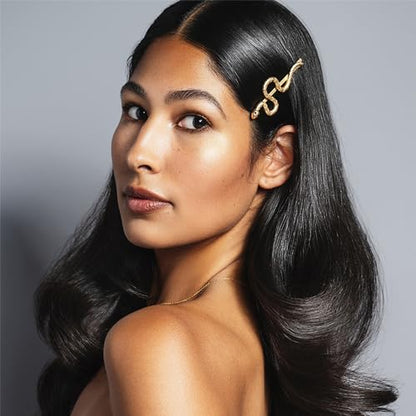 The Hair Edit Temptation Bobby Pins - Decorative Gold Metal Snake-Shaped Hair Clips