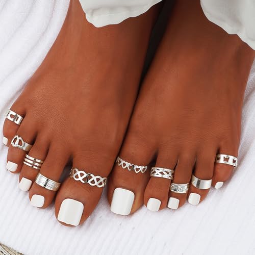Toe Rings for Women Adjustable Toe Rings for Women Open Toe Ring Summer Beach Foot Jewelry - style: B - G