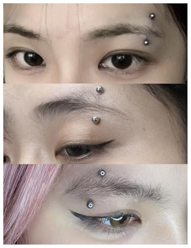 Lcolyoli 18pcs 16G Clear Bioflex Acrylic & Stainless Steel Eyebrow Barbell Rook Daith Earrings Belly Studs Cartilage Tragus Barbell Body Piercing Jewelry Retainer 6mm 8mm 10mm - color: A:18pcs/silver-tone