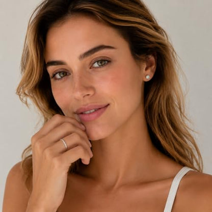 CHIC & ARTSY 18K Gold Plated Solid 925 Sterling Silver Flat Back Earrings for Women Multiple Piercings Screw Back Earrings Cartilage Hypoallergenic Jewelry - style: 925 Silver Flat Back #11