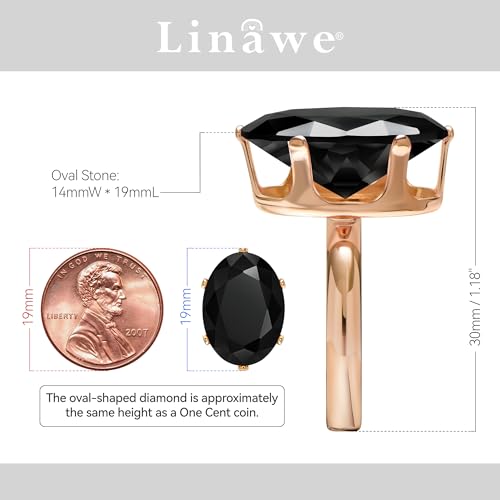 Linawe Cubic Zirconia Imitation Diamond Moissanite Rings for Women, 14K Gold/Rose Gold/Silver Adjustable Chunky Ring, Costume Rhinestone Jewelry for Wedding Engagement | Costume Jewelry, Copper, Large, Cocktail, Birthstone, Rhinestone, Gemstone, Cubic Zir