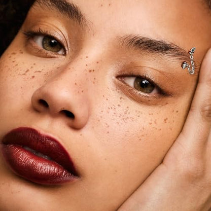 3 Pcs 316L Stainless Steel 16G Tragus Helix Rook Piercing Jewelry with Chain, Cartilage Earrings for Women, Belly Button Ring Vertical Labret Lip Piercing Jewelry - color: Silver, size: Cone