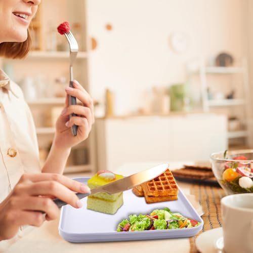 Plastic Art Trays,10 Pack Large Plastic Trays Stackable Activity Tray Crafts Organizer Tray Serving Tray,Painting, Beads,Storage & Serving Tray (12.2 x 8.9 Inches) (Purple) - color: Purple