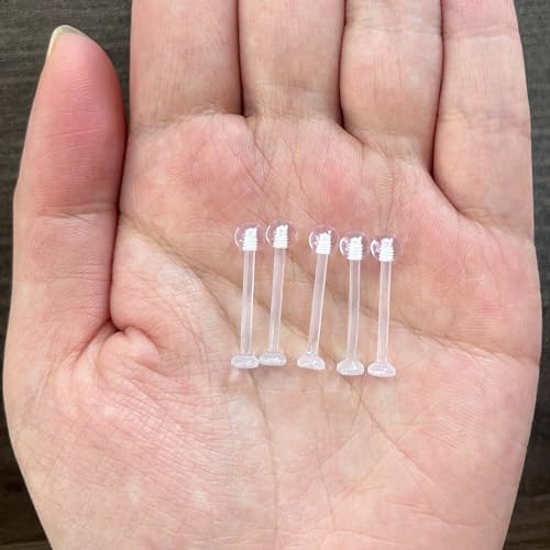 8G/10G/12G/14G/16G/18G Flexible Clear Flat Tongue Nipple Retainer