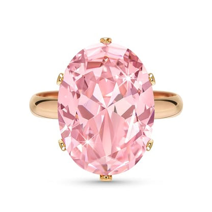Linawe Cubic Zirconia Imitation Diamond Moissanite Rings for Women, 14K Gold/Rose Gold/Silver Adjustable Chunky Ring, Costume Rhinestone Jewelry for Wedding Engagement | Costume Jewelry, Copper, Large, Cocktail, Birthstone, Rhinestone, Gemstone, Cubic Zir