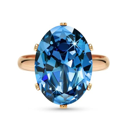 Linawe Cubic Zirconia Imitation Diamond Moissanite Rings for Women, 14K Gold/Rose Gold/Silver Adjustable Chunky Ring, Costume Rhinestone Jewelry for Wedding Engagement | Costume Jewelry, Copper, Large, Cocktail, Birthstone, Rhinestone, Gemstone, Cubic Zir