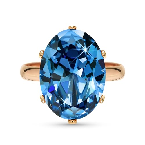 Linawe Cubic Zirconia Imitation Diamond Moissanite Rings for Women, 14K Gold/Rose Gold/Silver Adjustable Chunky Ring, Costume Rhinestone Jewelry for Wedding Engagement | Costume Jewelry, Copper, Large, Cocktail, Birthstone, Rhinestone, Gemstone, Cubic Zir
