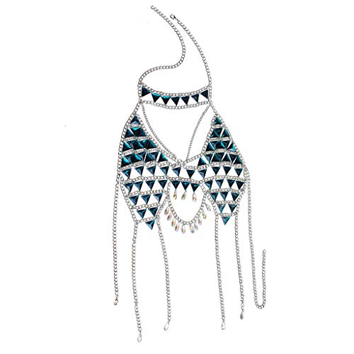 Women's Sexy Suit Body Chain - color: C-Silvery Colour
