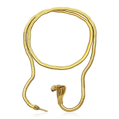 Bendable Snake Chain Necklace for Women Arm Cuff Flexible Twisty Multi-purpose DIY Bracelet and Punk Choker Trendy Medusa Snake Jewelry Gift - style: DIY Snake Gold