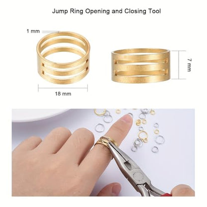 Echoed Elegance 1188PCS Jump Rings for Jewelry Making Kit, Jump Rings and Necklace Clasps with Pliers Tools for Jewelry Making Supplies and Necklace Repair (Set A) - color: Set A
