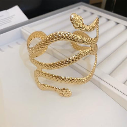 Harry and Henry Arm Cuff Gold Upper Arm Jewelry for Women Adjustable Open Cuff Bangle Bracelets Armband Jewelry Summer Outfits for Women 2026 - color: E:Snake Arm Cuff