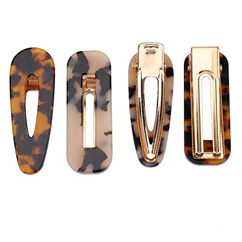 Hedume 28 Pack Acrylic Resin Hair Barrettes, Fashion Geometric Hair Clips for Women Girls Ladies