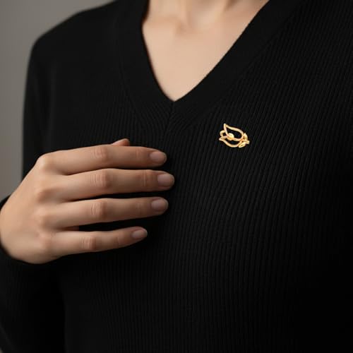 24PCS Women Shirt Brooch Pins, 12 Design Dainty Lapel Pins | Flower Brooches Pin Cover Up Safety Lapel Pin for Shirt Hat Cardigan Sweater Tie Tacks Clothing Decoration Accessories