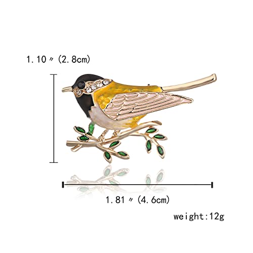 Fashion Cute Crystal Swallow Brooches Pin Bird Shape Corsage Jewelry (3PCS)