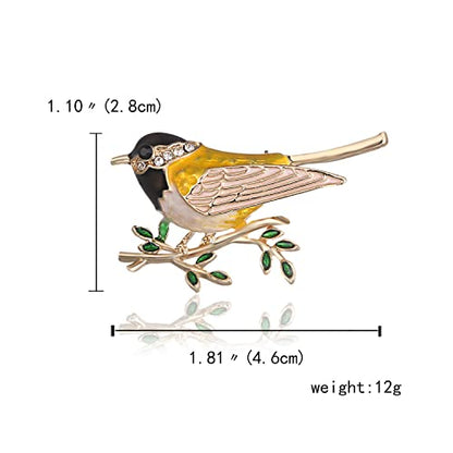 Fashion Cute Crystal Swallow Brooches Pin Bird Shape Corsage Jewelry (3PCS)