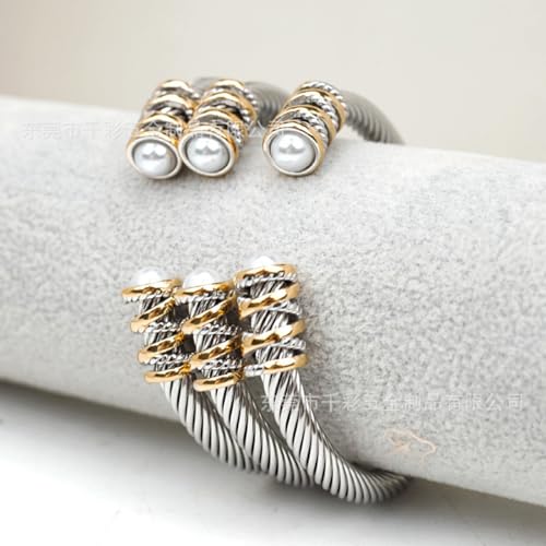 18K Gold Bangle Bracelets for Women 925 Sterling Silver Bracelets Bracelets Adjustable Boho Bracelets Stackble Cuff Bangle Bracelets for Men Women Chunky Gold Bangle Open Cuff Bracelets Christmas Gift - color: Bracelets-05