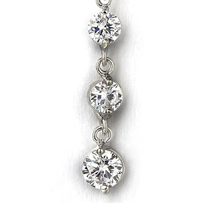 COOLSTEELANDBEYOND Belly Chain Belly Button Ring Body Jewelry Piercing Navel Ring with Long Dangle Cubic Zirconia - color: A-Metal Color:Silver; Stone Color:White