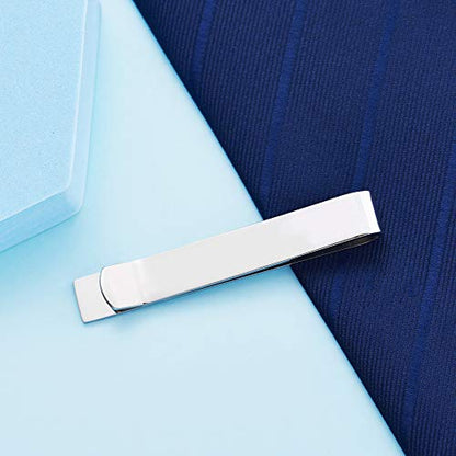 LParkin Premium Stainless Steel Tie Clip for Men & Women - Polished Finish, Secure Hold, Classic Accessory & Unique Gift - style: May The Force Be with You Tie Clip