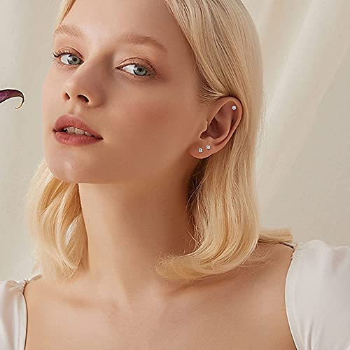 Helicopchain 20Pcs 16G Hypoallergenic Stainless Steel Lip Studs Labret Piercing With 3mm CZ Cartilage Tragus Helix Monroe Piercing Stud Jewelry 6mm 8mm 10mm - style: 6mm