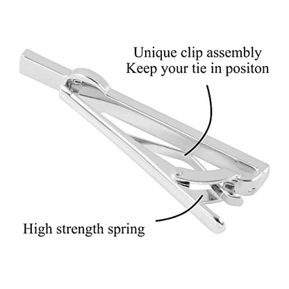 Tie Clips for Men 3Pcs Tie Bar Clip Set Personalized Gifts Suitable for Wedding Anniversary Business - style: 3pcs Freemason