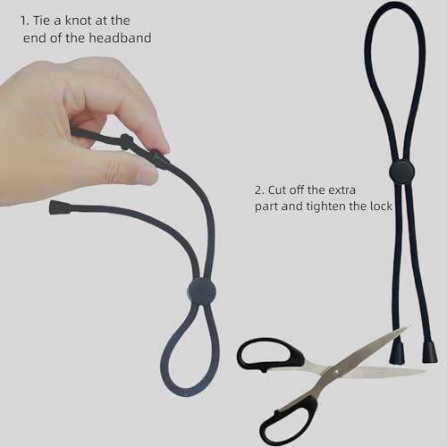Adjustable Hair Ties for Thick, Curly Hairstyles - Afro Puffs, Ponytails, Locs, Pineapples for Black Women and Girls (Pack of 6) - color: Black