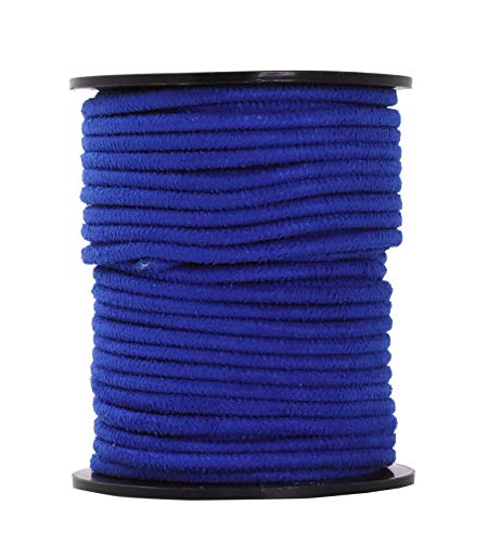 Mandala Crafts 3mm Round Blue Faux Suede Vegan Leather, Jewelry Making | 11 Yards Durable Leather Strings for Bracelets, Necklaces, Braiding, Dream Catchers, Chokers, Pendants & Lacing - color: Blue, size: Round 3mm 11 Yards