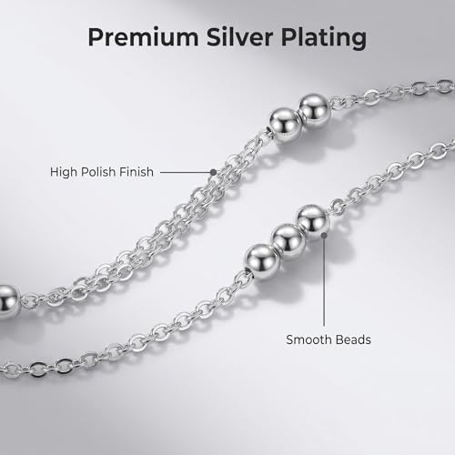 Layered Belly Waist Chain for Women - color: Silver