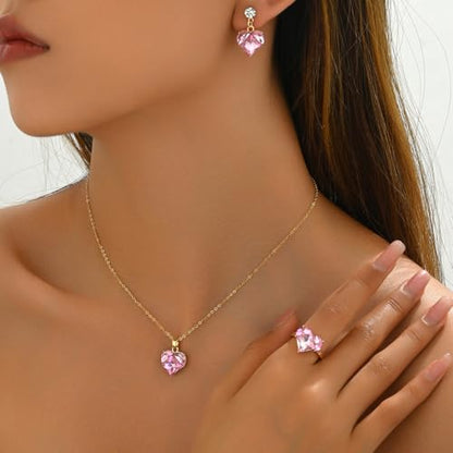 Pearl Necklace for Women Dainty Pearl Necklace Timeless Jewelry christmas gifts friendship gifts for women - color: B-Heart shaped zircon inlaid necklace