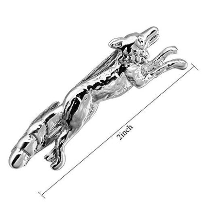 HAWSON 2 inch Tie Clip for Men-Novelty Sport Necktie Bar Clip,Tie Pin,Special Interesting Gift for Men - style: Fox