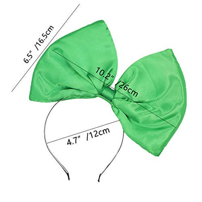 ZTL Women Huge Bow Headband Hairband Hair Hoop Accessories Party Props - color: Green
